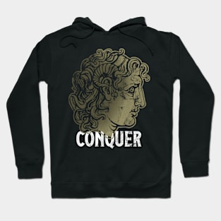 Conquer Alexander the Great Head Ancient Greece Design Hoodie